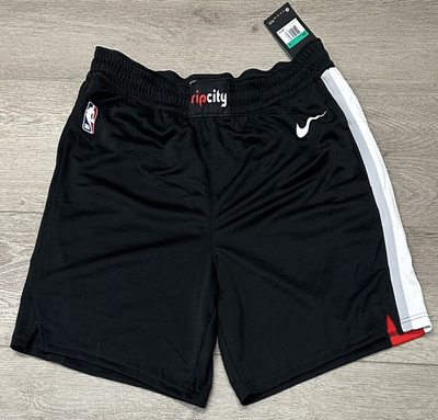 #ad Nike Portland Trail Blazers Shorts Rip City NBA Black XL Dri FIT New with Tags $49.99