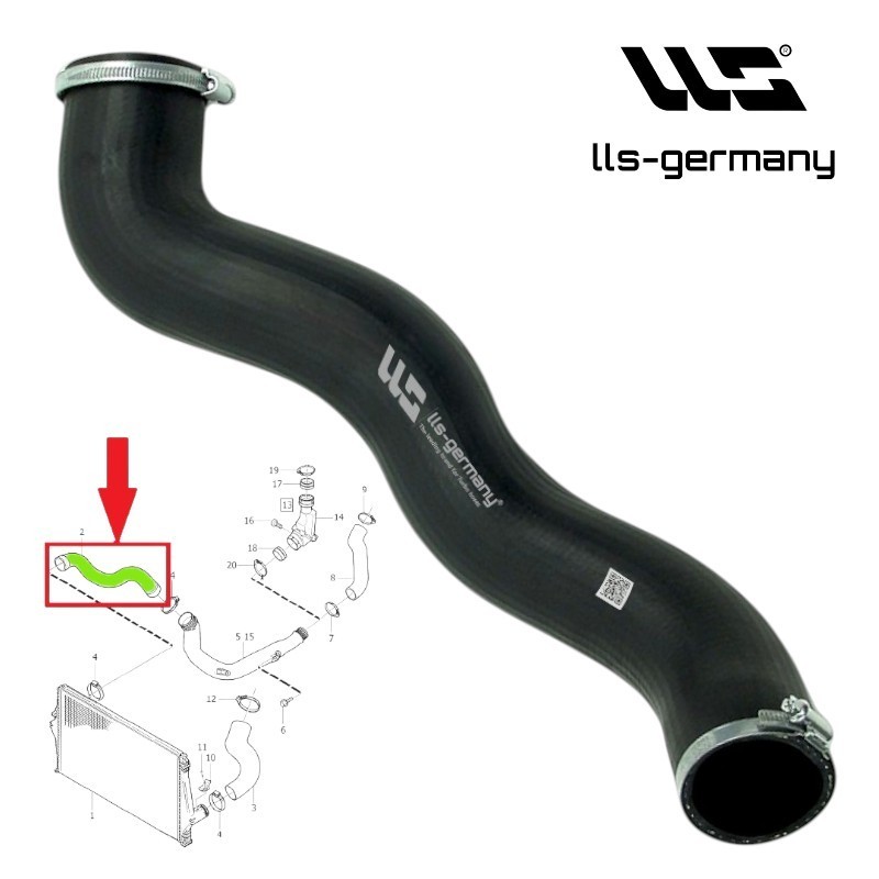 Turbo Hose Intercooler Hose For VOLVO S60 S80 V70 XC70 XC90 2.4 D5 30645935