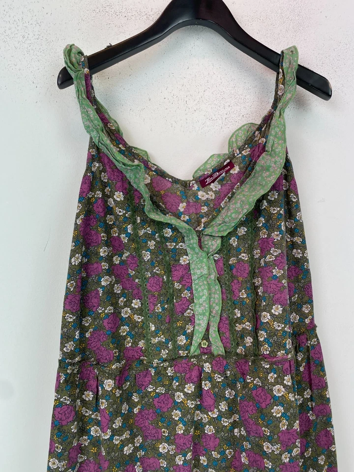 Joe Browns Multicolor Floral Corto Solero Sin Mangas Corbata Cintura Reino Unido 26 Foto 4 de 4