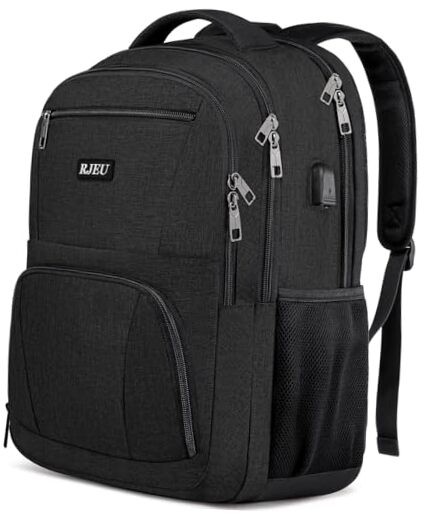 Anti Theft 15.6 Inch Laptop Backpack for Teen Boys in Black