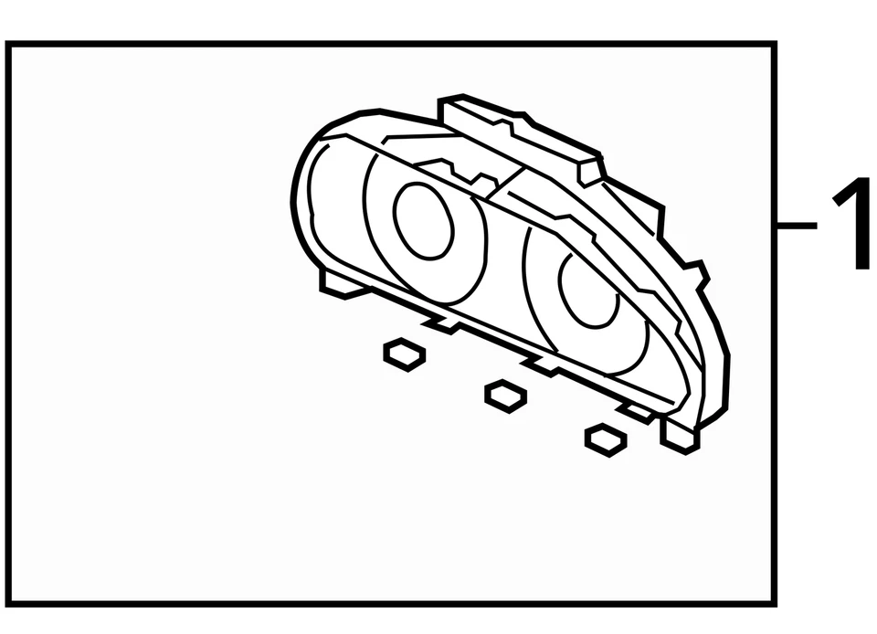 Speedometer Cluster AWD US Market Fits 10-12 CROSSTOUR 1476257 Foto 4 de 4