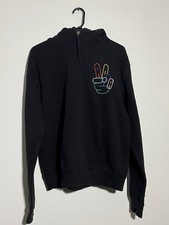 Adidas Black Peace Hoodie Size Medium