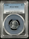 1943  1C  Lincoln Wheat One Cent  PCGS MS66  58322031