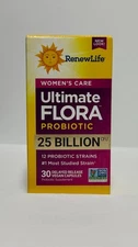 RenewLife Ultimate Flora Women's Care Probiotic 30ct 25 Billion CFU exp: 2027+