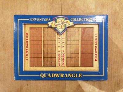 Quadwrangle Lagoon Games Brettspiel aus Holz vollständig & sehr guter Zustand