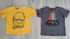 TWO Rare Vintage Toddler Star Wars Wookiee Chewbacca T-shirt 2T/3T Retro Tee