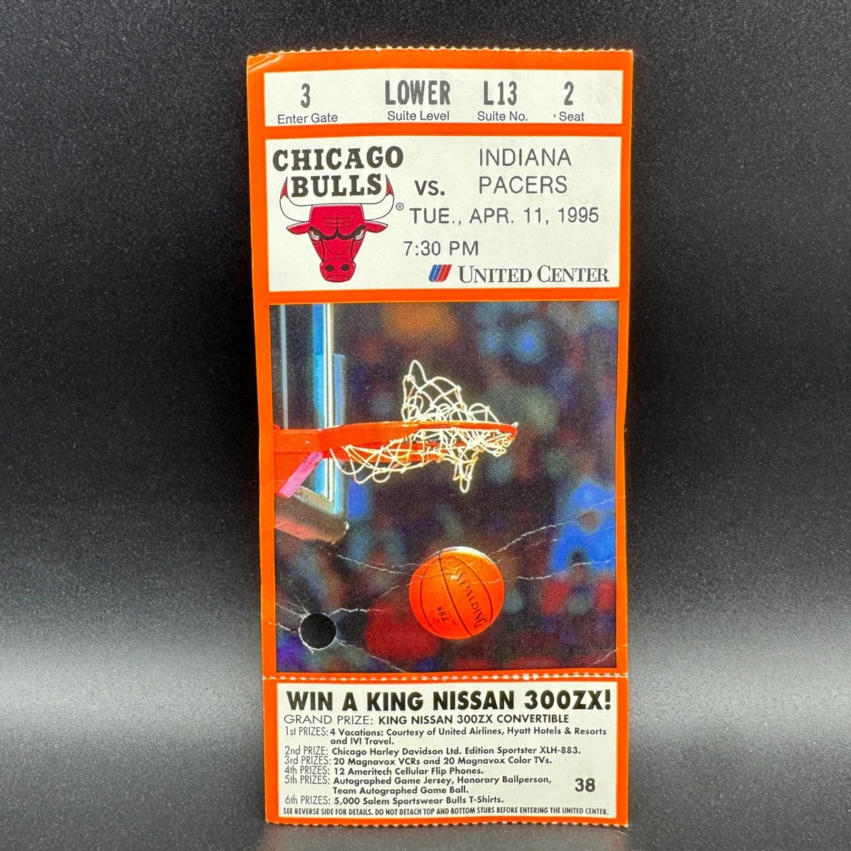Basketball Chicago Bulls 1995 Vintage Sports Ticket Stubs for sale