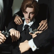 1/3 BJD Doll SD Bare Boy Free Eyes Face up Resin Ball Jointed Toy Handmade Gift