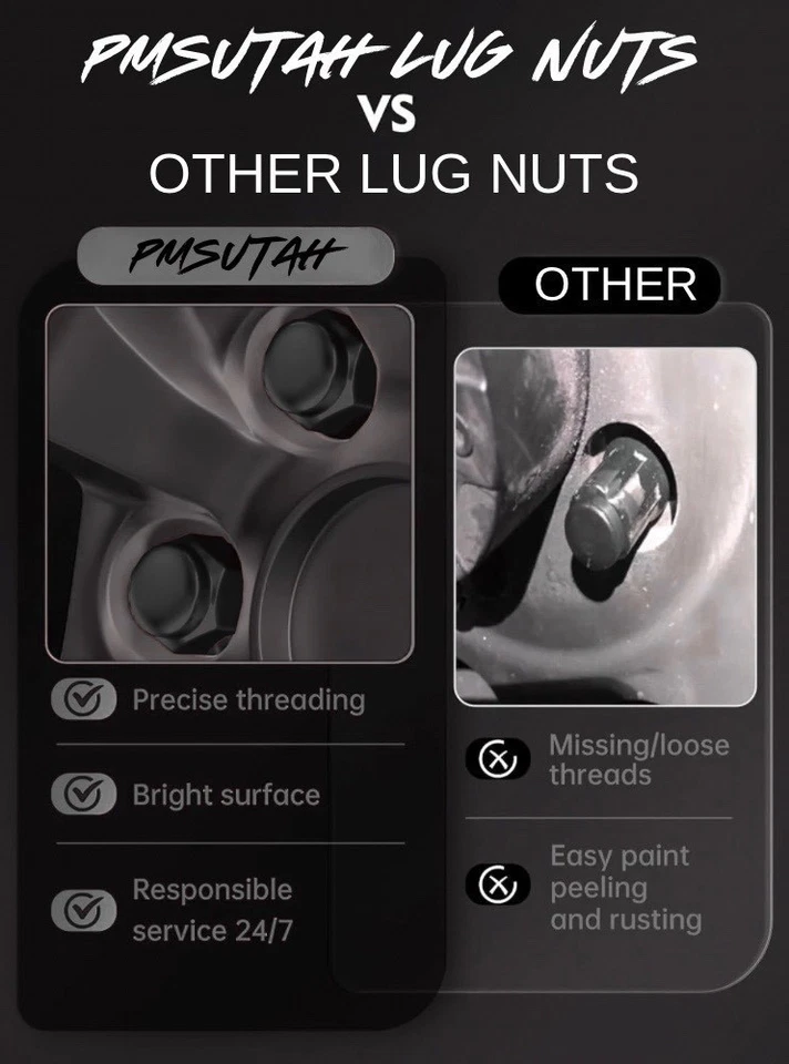 4 Bulge Lug Nuts 2019–2025 Can-Am Maverick Sport Max 1000R DPS Wheel Rim Nut - Image 4 of 4