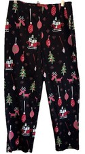 VTG WOMEN SZ 10/12 31  x30  Reindeer MCM Pants Christmas STRETCH Ugly Sweater EUC