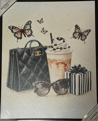 Instinct Style Chanel Framed Canvas Wall Decor