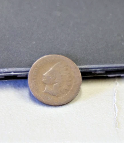 1876 US Indian Cent 1c Semi Key AG/G