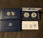 Morgan and Peace 2024 Dollar Reverse Proof Two Silver Coin Set W/ OGP