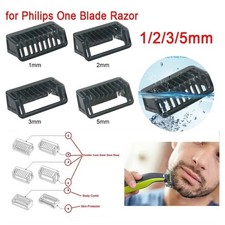 4 x Pettini Guida Philips Oneblade 1/2/3/5Mm  Attacco Pettine Trimmer Clipper