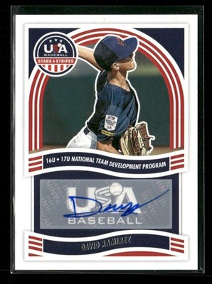 2024 Panini Stars & Stripes USA #NTS-DR David Ramirez 16U/17U Signatures