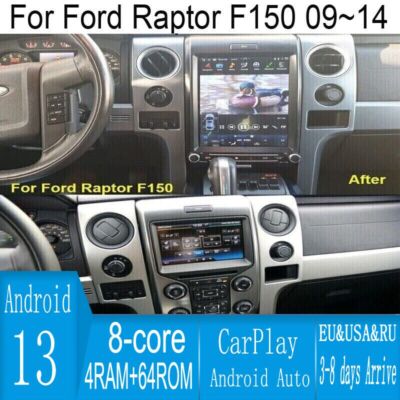12.1'' Android Navigation Car Gps Stereo Radio Wifi Carplay For Ford Raptor F150 