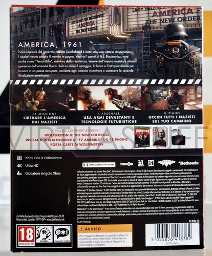 WOLFENSTEIN II, 2, THE NEW COLOSSUS, WELCOME TO AMERIKA, XBOX ONE ITALIAN MARKET - Picture 3 of 17