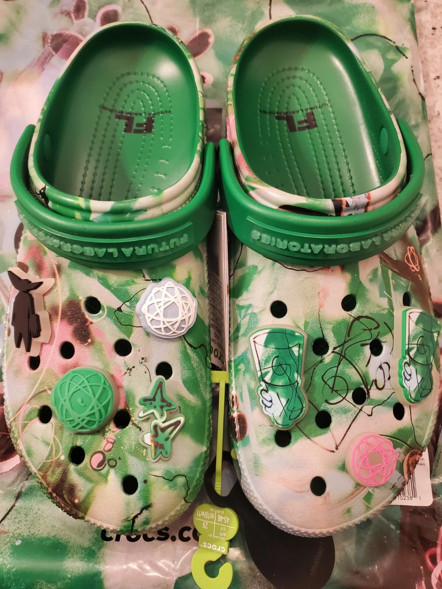 Futura Laboratories x Crocs Classic Clog Green Size 10  display picture 1