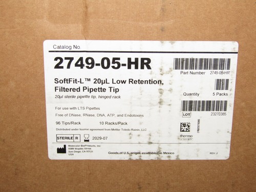 Rainin SoftFit-L 20ul geringe Retention, gefilterte Pipettenspitze, 2749-05-HR - Bild 2 von 2