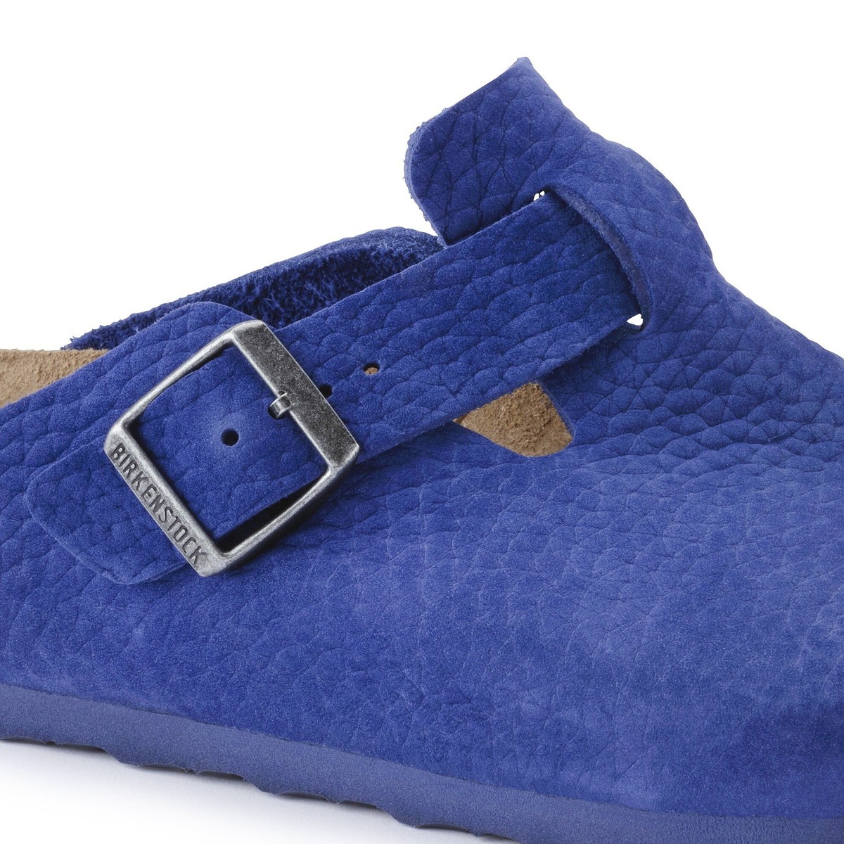 Birkenstock Boston nubuk leather indigo blue clogs Birkenstock Boston Nubuck Leather Clogs Indigo Blue Size 45  main image 2