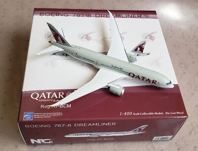 NG Models 787-8 Qatar Airways A7-BCM (Regular Livery) in 1:400