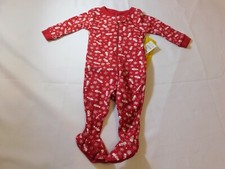 The Children's Place Baby Boy's Footie PJ Pajamas Size 0-3 Months Christmas NWT