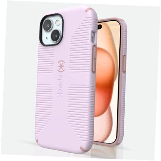 iPhone 15 Case - Built for MagSafe, iPhone 15/14/13 Soft Lilac/Carnation Petal-image