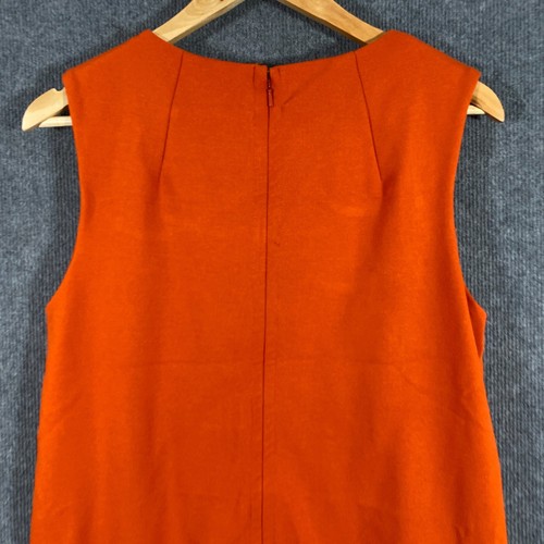 Country Road Dress Womens 10 Orange Shift Pockets Career Office City Ladies Z42 - Picture 11 of 12