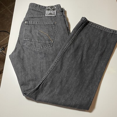Marc Ecko Cut & Sew Men's Jeans 34x30 Slim Fit Black Denim