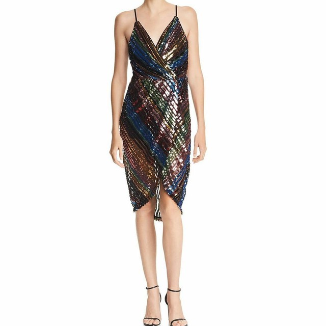 striped sparkly dress