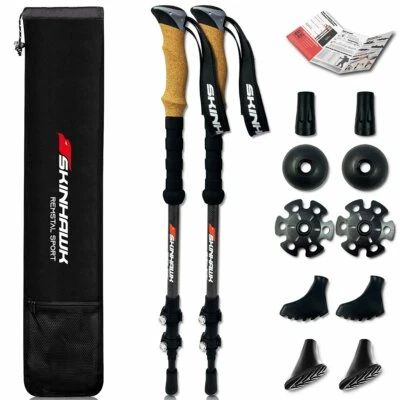 Skinhawk Carbon - Wander - Nordic Walking - Trekking Stöcke - Ultra Leicht