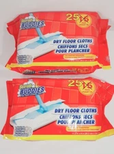 50 Pk Scrub Buddies Dry Floor Refill Cloths Will Fit Swiffer Sweeper 11.5 X 8in