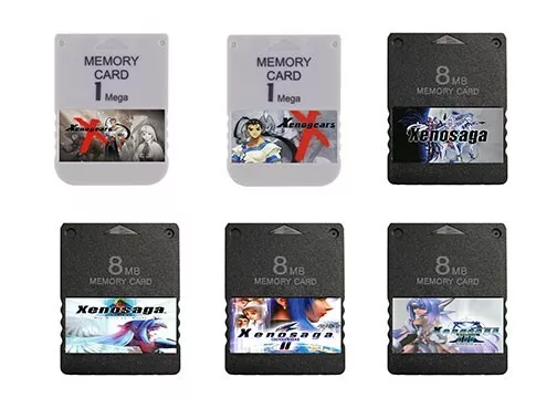 Xenosaga Xenogears PS2 PSX PS1 PlayStation Memory Card Stickers