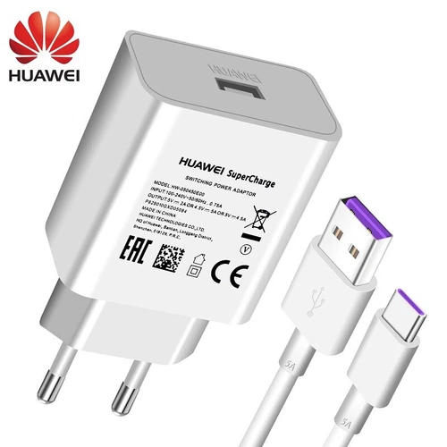 Original Huawei SuperCharge Ladegerät USB Typ C Kabel P30 P20 Pro Honor 10 20