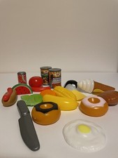 Vintage Play Fod Lot 59 Pieces Pretend Play Toy Kitchen