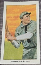 Vintage 1988 CCC 1909-11 T206 Reprints Reprint Of Big Jeff Pfeffer #2031