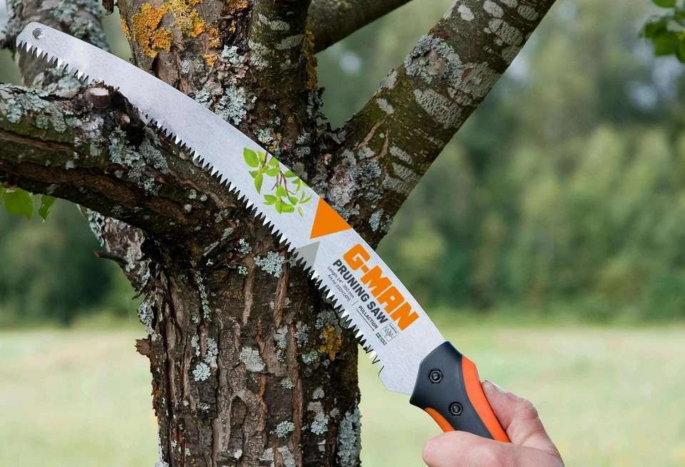 Astsäge gebogene Handsäge im Holster G-MAN Profi Säge für Holz made in Sweden - Bild 1 von 4