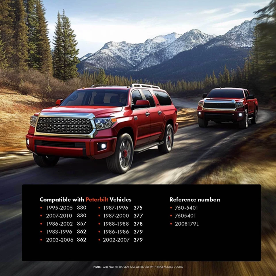 Manija de puerta exterior de metal cromado para conductor delantero para Peterbilt 357 362 377 378 379 Foto 2 de 4