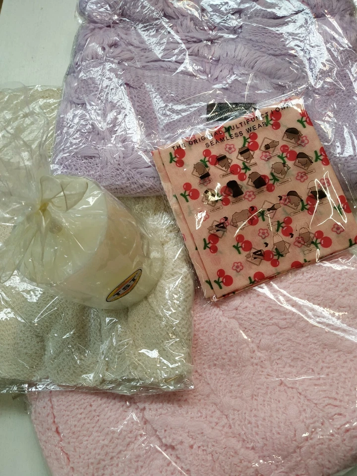 Box Paket Restposten Winter Schal Kerze Tuch 5 Teile Neu