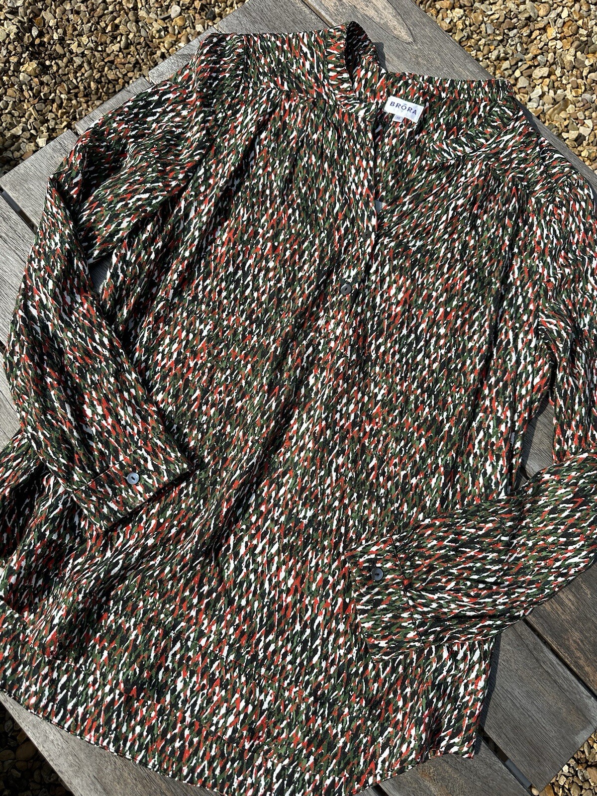 Brora Patterned Blouse UK10 - image 1