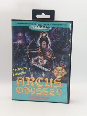 Arcus Odyssey Sega Genesis CIB Complete Excellent Condition- Ultra Rare