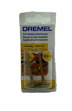 DREMEL 530-02 2 PACK ROTARY POWER TOOL STAINLESS STEEL BRUSH ATTACHMENT 7138142