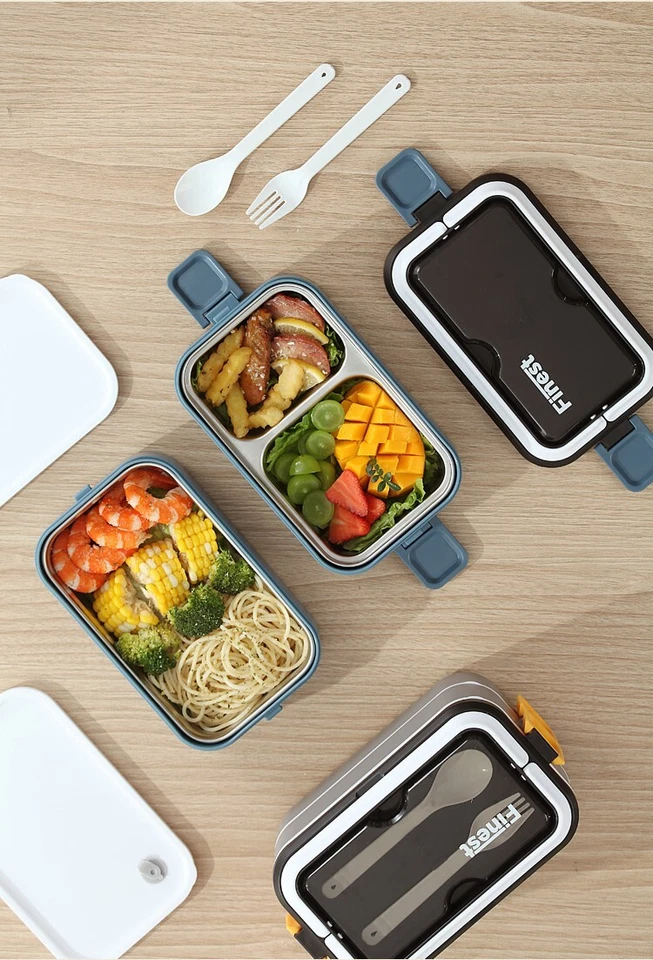 stackable stainless steel lunch box,1400ML Bento box-Utensil set-Leak free - Image 4 of 4