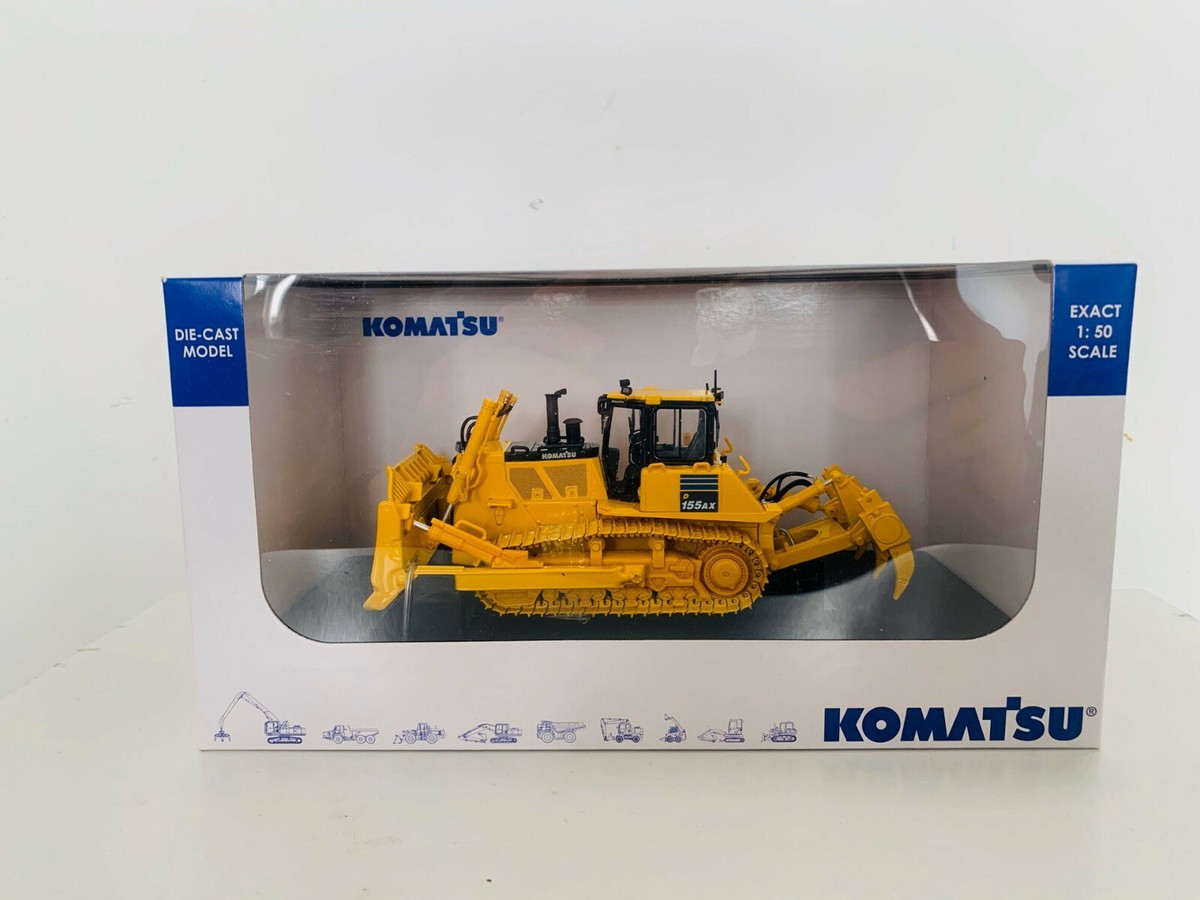 コマツ建機　KOMATSU D155AX-7 1/50　　2セット Komatsu D155AX-7 Bulldozer 1:50 Scale Die-Cast Model UH8010