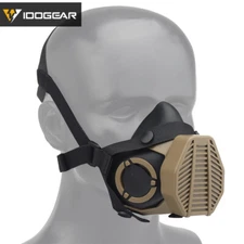 IDOGEAR Tactical Respirator Half Face Mask Airsoft Mask Multi Function Paintball