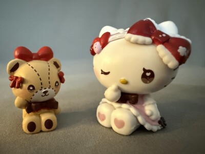 ~NEW~2 Sanrio Hello Kitty/Bear x Doll Mix Gacha figures(U.S. seller)