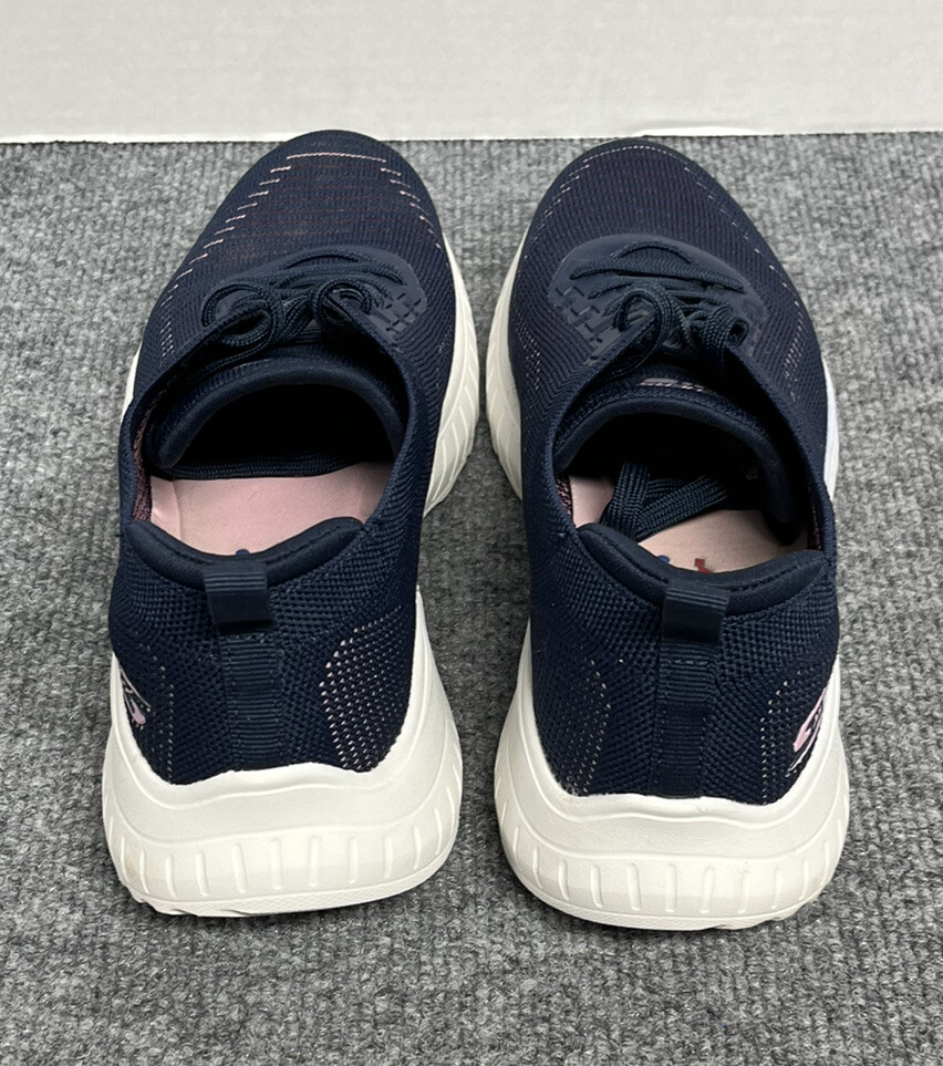 Skechers Women's 10 Shoes Navy Blue Sneaker Bobs Squa… Gem