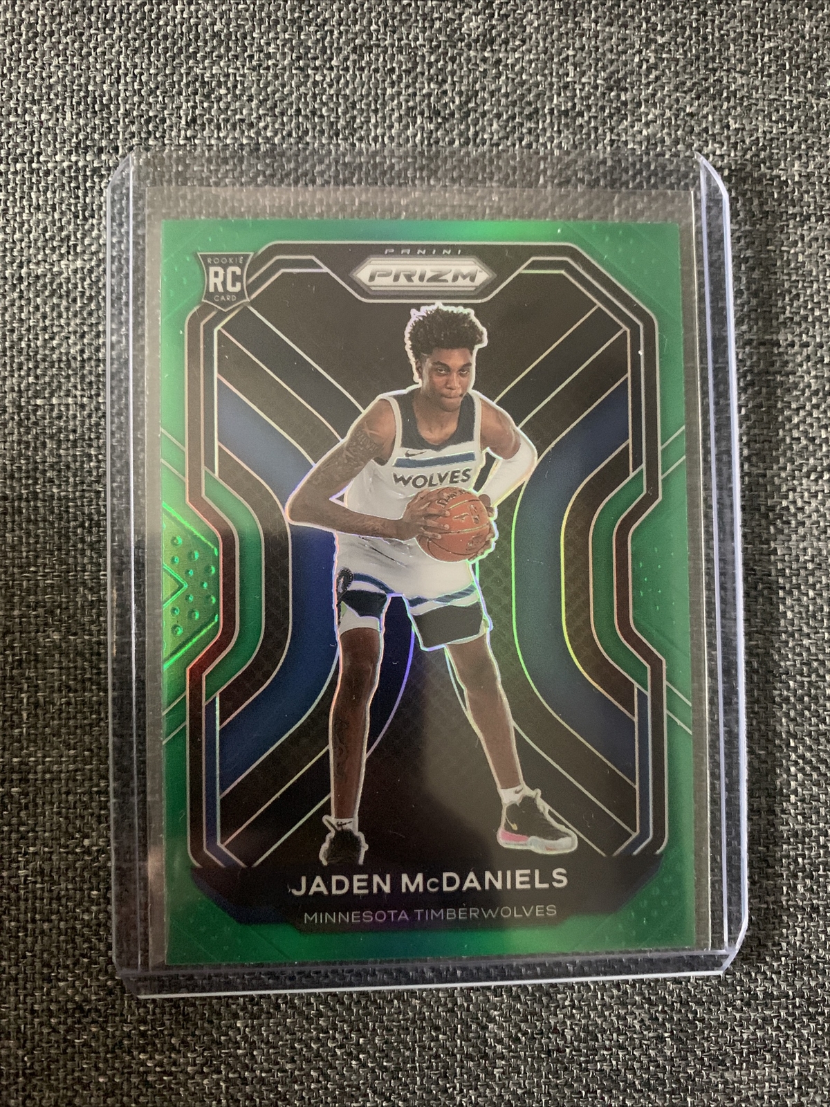 Jaden McDaniels Rookie 2020-21 Panini Prizm Green #277 Minnesota Basketball RC