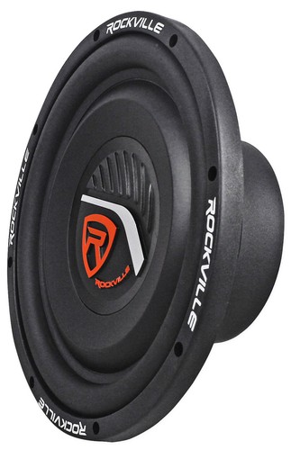 Rockville W10T4-S4 10" Shallow Mount 1600w Car Subwoofer, CEA Compliant, 4-Ohm