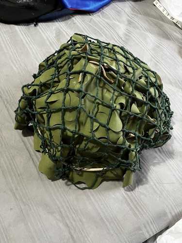 Iraq-Vintage Iraqi Army helmet Green cover + Net, Hard To Find